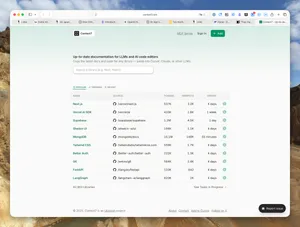 Context7 - Up-to-date documentation for LLMs and AI code editors