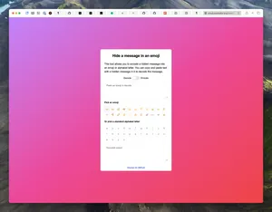 Hide a message in an emoji
