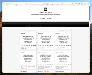 Modern Font Stacks