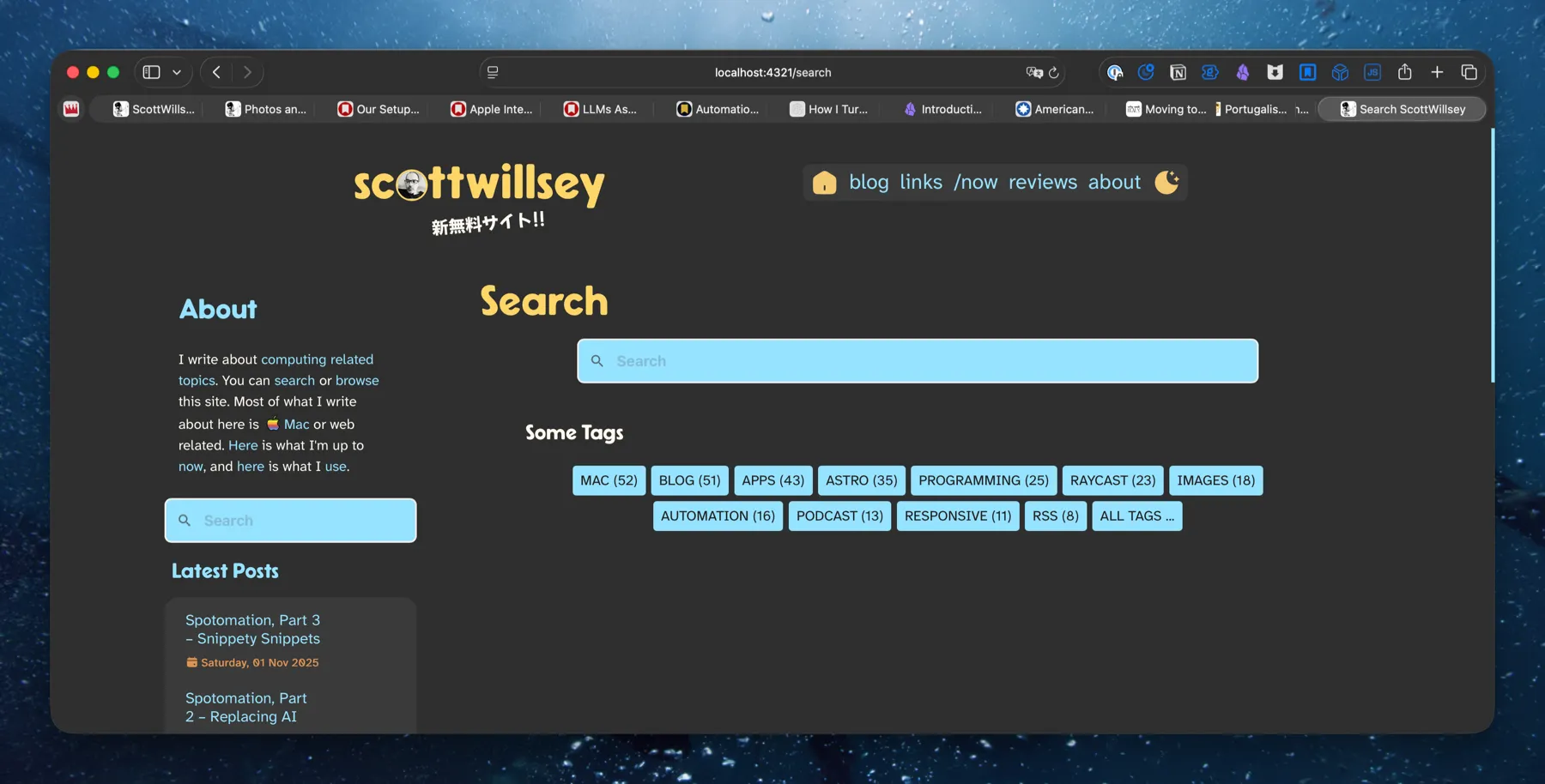 Redesigned Search Page